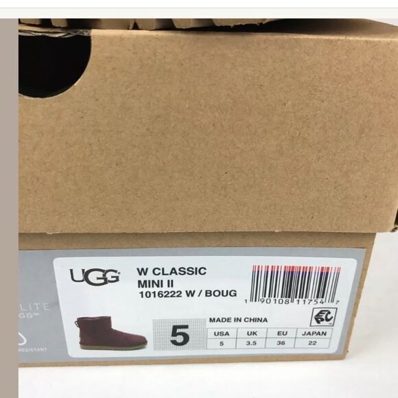 UGG Women's Classic Mini II BOUGAINVILLEA Boots - Picture 2 of 8